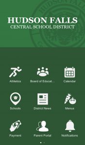 Screenshot of HFCSD phone app