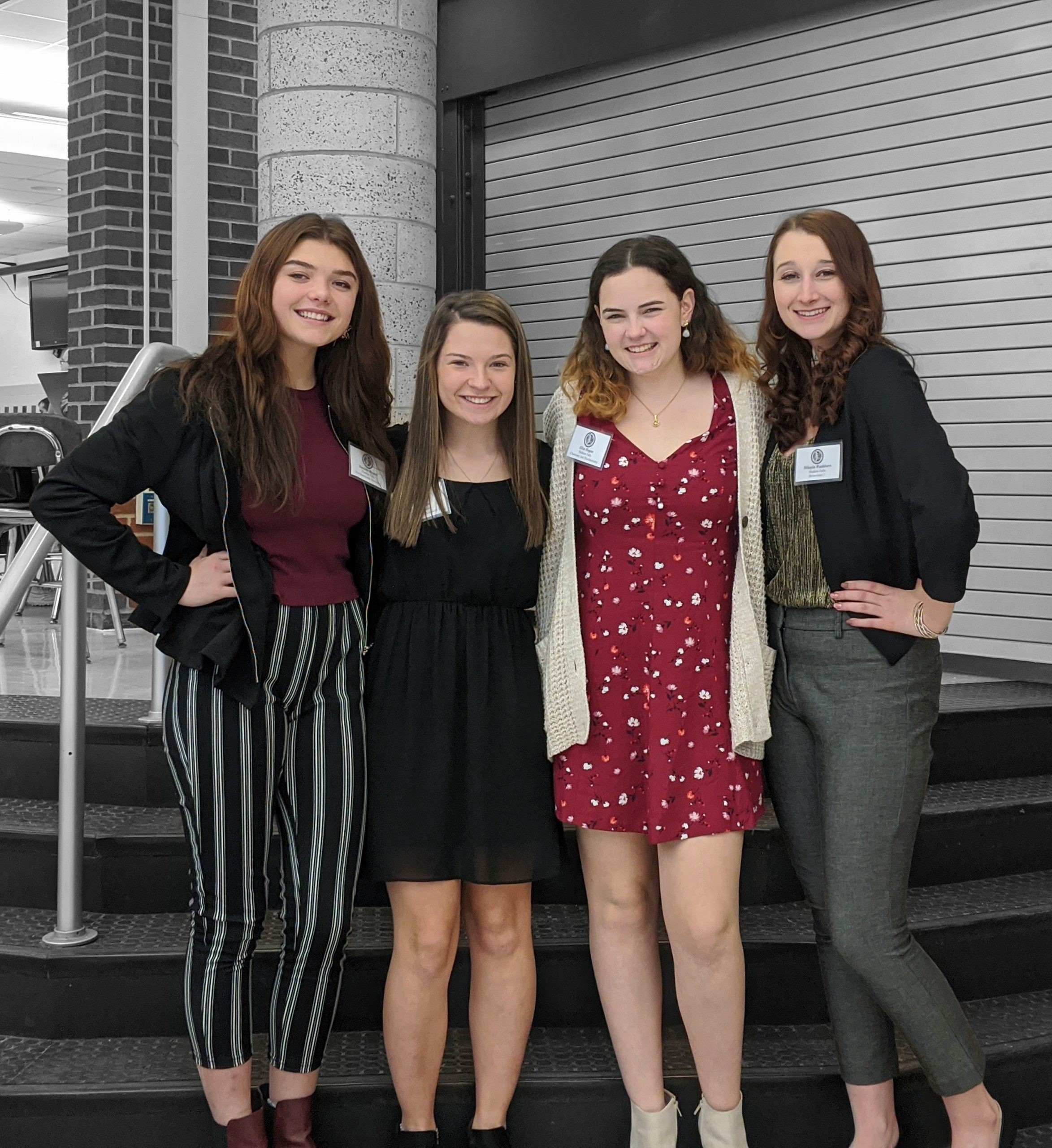 Four GHS Senior girls smile for a photo