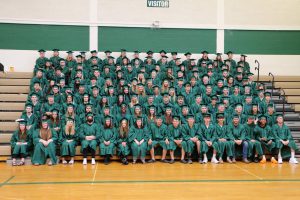 Group Photo of the Class of 2022 in cap and gown