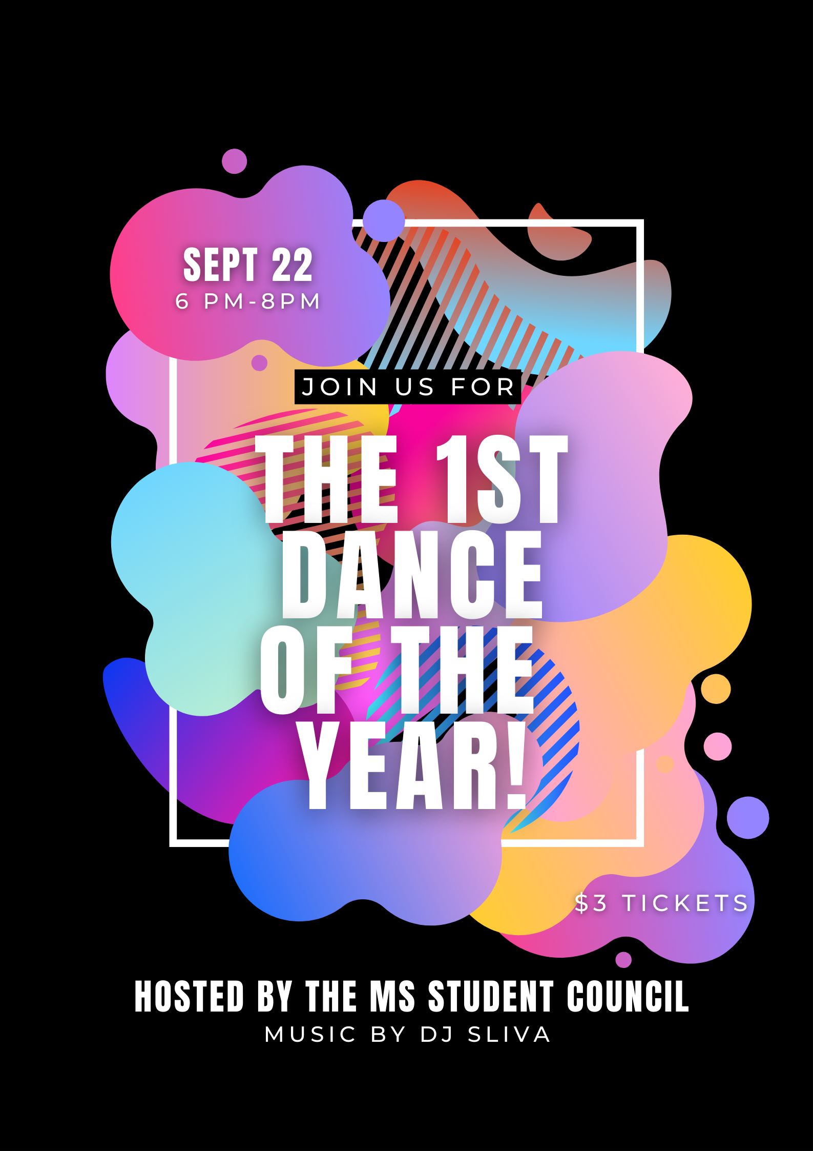 Flyer for dance