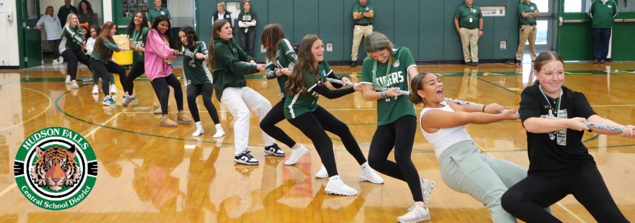 students playing Tug of War